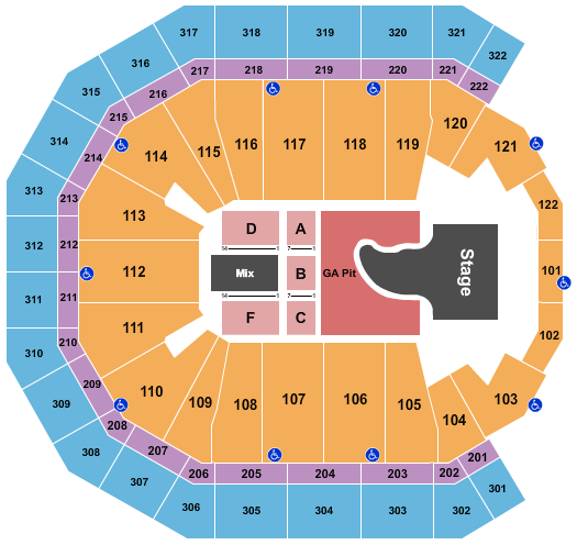 Pinnacle Bank Arena Megan Moroney Seating Chart